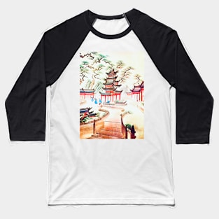 Temple complex in Cambodia, motif 1 Baseball T-Shirt